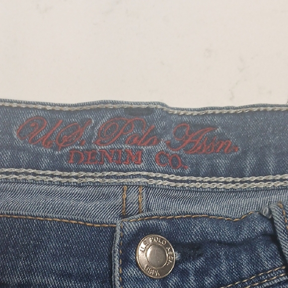 Women's Blue Denim Shorts - Picture 3 of 13